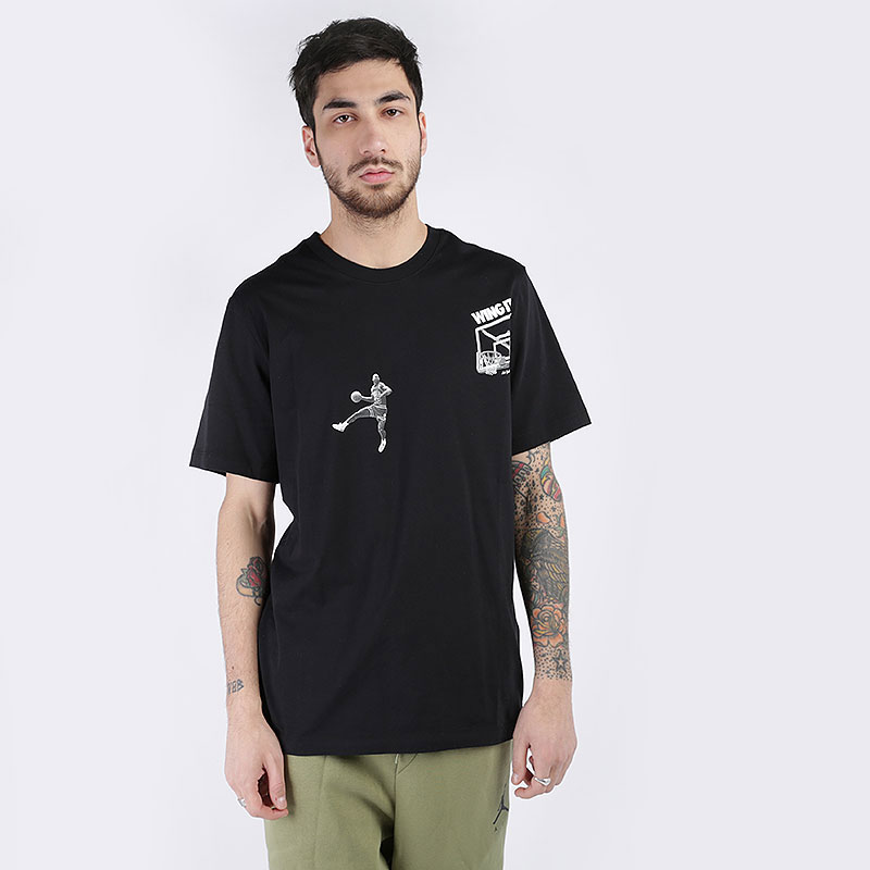 мужская черная футболка Jordan 'Wing It' T-Shirt CD5644-010 - цена, описание, фото 1